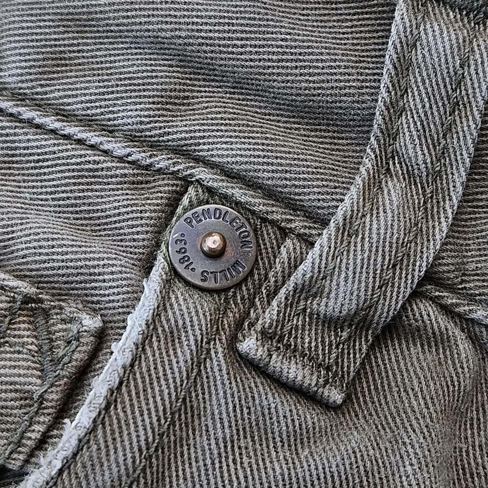 Pendleton Olive Green Khaki Pants Casual Fit 100% Cotton Jeans Mens Size 40x32